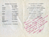Программа спектакля «Цилиндр» Э. де Филиппо с дарственной надписью Л.Г. Хлебниковой режиссера В.Я. Гришанина, г. Чебоксары. 1988 г.